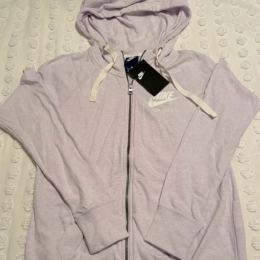 NWT Nike Lavender full zip lightweight athletic jacket